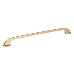 Contemporary 12-5/8" (320mm) Center to Center, Overall Length 14-9/32 Inch Champagne Bronze Cabinet Pull/Handle