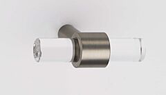 Alno Acrylic Collection 1-3/4" (44mm) Length Cabinet T Bar Pull 1-3/8" (35mm) Projection in Satin Nickel Finish