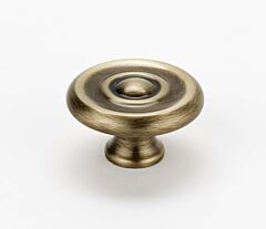Alno Rope Collection 1-3/4" (44mm) Diameter Cabinet Mushroom Knob 3/4" (19mm) Base Diameter 1" (25.4mm) Projection, in Antique English Finish