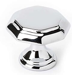 Alno Contemporary Series 1-1/8" (29mm) Overall Length Geometric Cabinet Knob 11/16" (17.5mm) Base Diameter 1" (25.4mm) Projection in Polished Chrome Finish