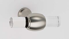 Alno Acrylic Collection 1-3/4" (44mm) Length Cabinet Knob in Polished Nickel Finish