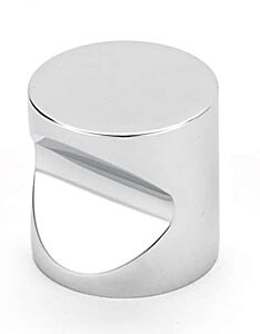 Alno Contemporary Series 3/4" (19mm) Diameter Cylindrical Knob 3/4" (19mm) Projection in Polished Chrome Finish
