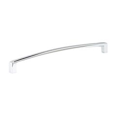 Contemporary 10-1/8" (256mm) Center to Center, Length 10-9/16" (268mm) Chrome Finish, Arched Rectangular Metal Cabinet Pull/Handle