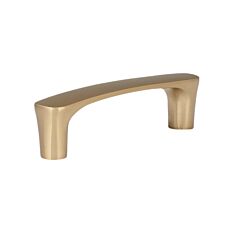 Contemporary 3-3/4" (96mm) Center to Center, Overall Length 4-15/32 Inch Champagne Bronze Cabinet Pull/Handle