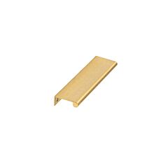 Modern Round Edge Pull Style 5-1/16" (128mm) Center to Center, Overall Length 5-13/16" (148mm) Satin Gold Kitchen Cabinet Pull/Handle