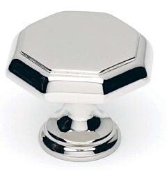 Alno Contemporary Series 1-3/8" (35mm) Overall Length Geometric Cabinet Knob 3/4" (19mm) Base Diameter 1-1/8" (29mm) Projection in Polished Chrome Finish