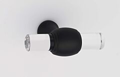 Alno Acrylic Collection 1-3/4" (44mm) Length Cabinet Knob in Matte Black Finish