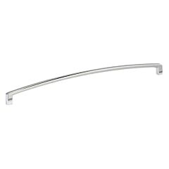 Contemporary 13-27/32" (352mm) Center to Center, Length 10-9/16" (268mm) Chrome Finish, Arched Rectangular Metal Appliance Pull/Handle