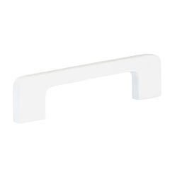Contemporary Style 3-3/4" (96mm) and 5-1/16" (128mm) Dual Hole Center to Center, 5-5/16" (135mm) Overall Length White Metal Kitchen Cabinet Pull/Handle