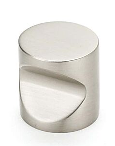 Alno Contemporary Series 3/4" (19mm) Diameter Cylindrical Knob 3/4" (19mm) Projection in Satin Nickel Finish