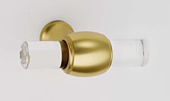 Alno Acrylic Collection 1-3/4" (44mm) Length Cabinet Knob in Polished Brass Finish