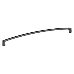 Contemporary 13-27/32" (352mm) Center to Center, Length 10-9/16" (268mm) Flat Black, Arched Rectangular Metal Appliance Pull/Handle