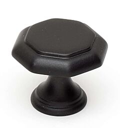 Alno Contemporary Series 1-1/8" (29mm) Overall Length Geometric Cabinet Knob 11/16" (17.5mm) Base Diameter 1" (25.4mm) Projection in Matte Black Finish