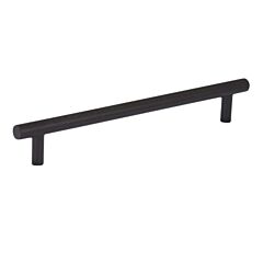 Contemporary Style 7-9/16" (192mm) Center to Center, Overall Length 9-5/32 Inch Flat Black Cabinet Pull/Handle
