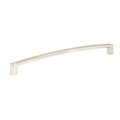 Contemporary 10-1/8" (256mm) Center to Center, Overall Length 10-9/16 Inch Brushed Nickel Cabinet Pull/Handle
