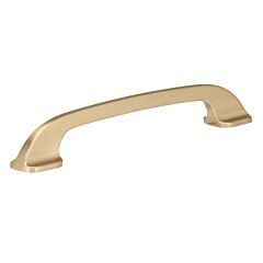 Contemporary 5-1/16" (128mm) Center to Center, Overall Length 6-5/8 Inch Champagne Bronze Cabinet Pull/Handle