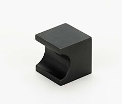 Alno Contemporary Series 3/4" (19mm) Length Cube Block Finger Pull 3/4" (19mm) Projection in Bronze Finish