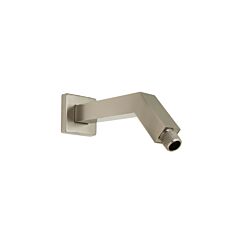 Contemporary Styled Square Shower Arm and Flange, PVD Satin Nickel