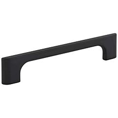 Jeffrey Alexander Leyton Collection 5-1/16" (128mm) Center to Center, 6-3/8" (162mm) Overall Length Matte Black Cabinet Pull/Handle