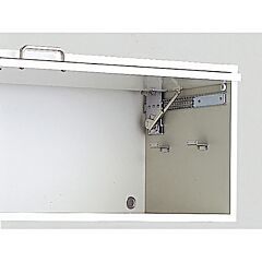 Sugatsune Flipper Door Closing Mechanism with 14.3lb Capacity, Soft-Closing, Nickel-Plated