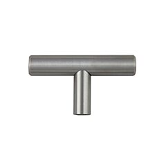 Bar Pull Collection Minimalist Style Stainless Steel T-Knob, 2" (51mm) Overall Length