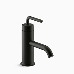 PURIST Single-handle bathroom sink faucet with straight lever handle, 1.2 gpm, Matte Black