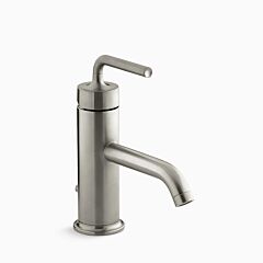 PURIST Single-handle bathroom sink faucet with straight lever handle, 1.2 gpm, Vibrant Brushed Nickel