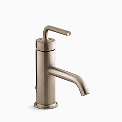 PURIST Single-handle bathroom sink faucet with straight lever handle, 1.2 gpm, Vibrant Brushed Bronze