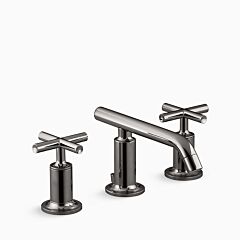 PURIST Widespread bathroom sink faucet with cross handles, 1.2 gpm, Vibrant Titanium