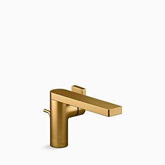 COMPOSED Single-handle bathroom sink faucet with lever handle, 1.2 gpm, Vibrant Brushed Moderne Brass