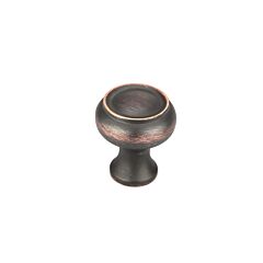 Traditional 1-3/16" (30mm) Overall Diameter, Brushed Oil-Rubbed Bronze Chalice Style Cabinet Door Knob