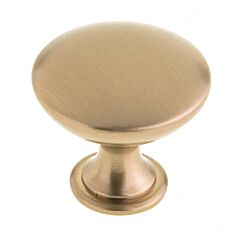 Contemporary Metal Knob 31/32" (25mm) Overall Diameter Champagne Bronze Mushroom Cabinet Door Knob
