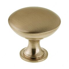 Contemporary Metal Knob 1-19/32" (40.5mm) Overall Diameter Champagne Bronze Mushroom Cabinet Door Knob