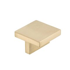 Modern Square T Style Champagne Bronze Cabinet Hardware Knob, 1-21/32" Overall Length