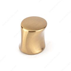 Concave Metal Aurum Brushed Gold Kitchen Cabinet Drawer Knob 1-3/16" (30mm)