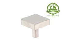 T-Square 1-1/4" (32mm) Overall Diameter Brushed Nickel Cabinet Hardware Knob