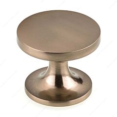 Goblet Style Champagne Bronze Cabinet Hardware Knob, 1-23/32 (44mm) Inch Overall Diameter