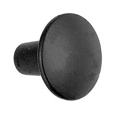 Traditional 1-3/8" (35mm) Diameter, Flat Black Forged Iron Cabinet Door Drawer Knob