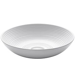 Kraus Viva Round White Porcelain Ceramic Vessel Bathroom Sink, 16-1/2" (419.5mm)