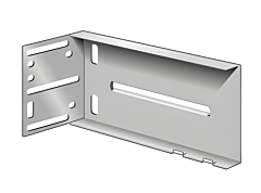 Knape & Vogt Rear Bracket for Mounting 8400, 8405, 8407 and 8414 Series Drawer Slides in Face-Frame Cabinets, Zinc Plated