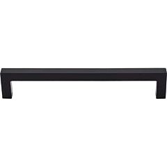 Top Knobs Square Bar Pull Contemporary Style 6-5/16 Inch (160mm) Center to Center, Overall Length 6-3/4" Flat Black Cabinet Hardware Pull / Handle 