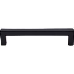 Top Knobs Square Bar Pull Contemporary Style 5-1/16 Inch (128mm) Center to Center, Overall Length 5-7/16" Flat Black Cabinet Hardware Pull / Handle 