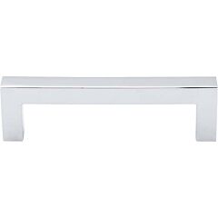 Top Knobs Square Bar Pull Contemporary Style 3-3/4 Inch (96mm) Center to Center, Overall Length 4-3/16" Polished Chrome Cabinet Hardware Pull / Handle 