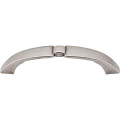 Top Knobs Lida Pull Traditional Style 3-3/4 Inch (96mm) Center to Center, Overall Length 4-5/8" Pewter Antique Cabinet Hardware Pull / Handle 