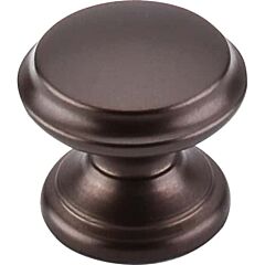 Top Knobs Flat Top Knob Traditional Style Oil Rubbed Bronze Knob, 1-3/8 Inch Diameter