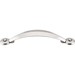 Top Knobs Angle Pull Traditional Style 3-3/4 Inch (96mm) Center to Center, Overall Length 5-1/8" Pewter Antique Cabinet Hardware Pull / Handle 