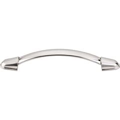 Top Knobs Buckle Pull Contemporary Style 5-1/16 Inch (128mm) Center to Center, Overall Length 6-1/8" Brushed Satin Nickel Cabinet Hardware Pull / Handle 
