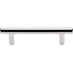 Top Knobs Hopewell Bar Pull Contemporary Style 3-3/4 Inch (96mm) Center to Center, Overall Length 5-5/16 Inch Polished Nickel Cabinet Hardware Pull / Handle 