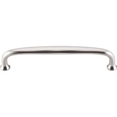 Top Knobs Charlotte Pull Contemporary Style 6-Inch (152.4mm) Center to Center, Overall Length 6-5/8" Brushed Satin Nickel Cabinet Hardware Pull / Handle 