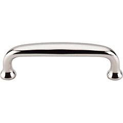 Top Knobs Charlotte Pull Contemporary Style 3-Inch (76mm) Center to Center, Overall Length 3-1/2" Polished Nickel Cabinet Hardware Pull / Handle 